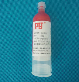 Pegamentos plásticos de curado ULTRAVIOLETA de la vinculación de SMT de la goma plástica roja de la soldadura para los postes 30CC