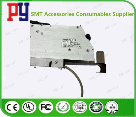 Sustituir el módulo de alimentación ASM 00141195-01 para cinta de 1 x 56 mm, hasta 25 mm de altura, 4 mm/68 mm de ancho de alimentación, con accionamiento motorizado y extracción integrada de la lámina de cubierta.